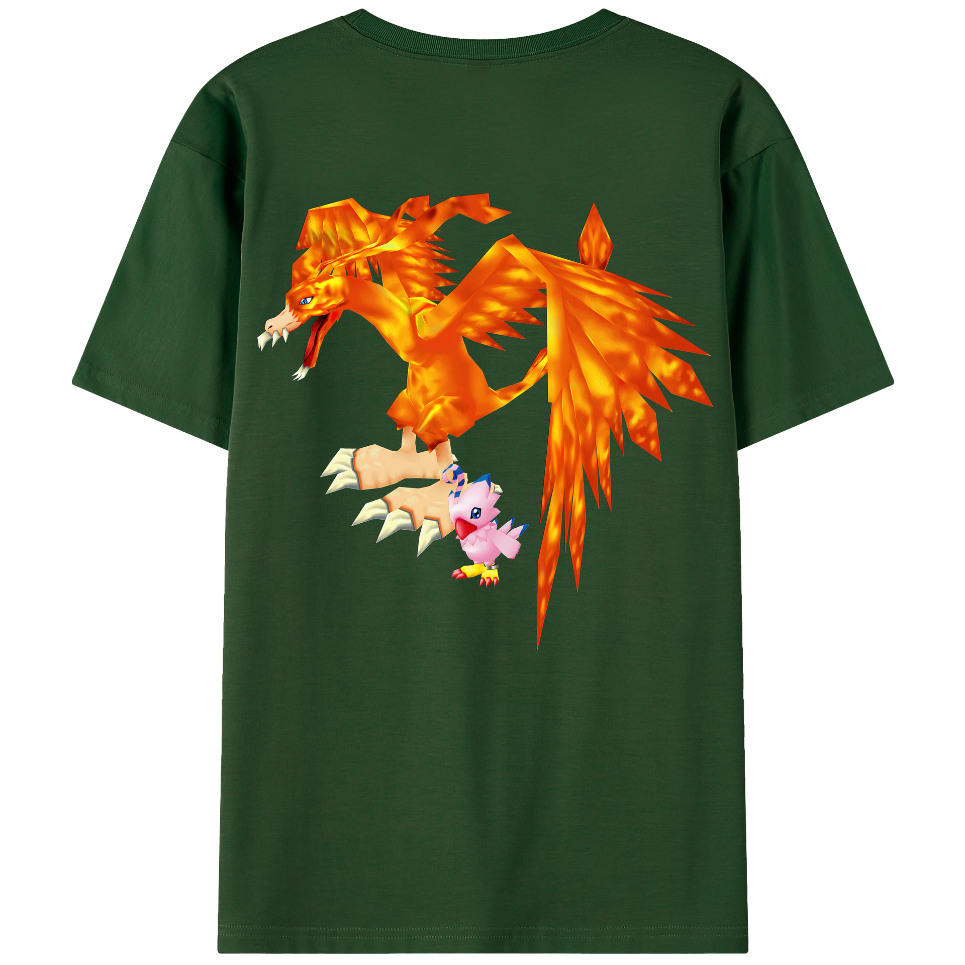 （画像用） Digimon デジタルモンスター/デジモン 綿100％半袖Tシャツ（背面プリント）